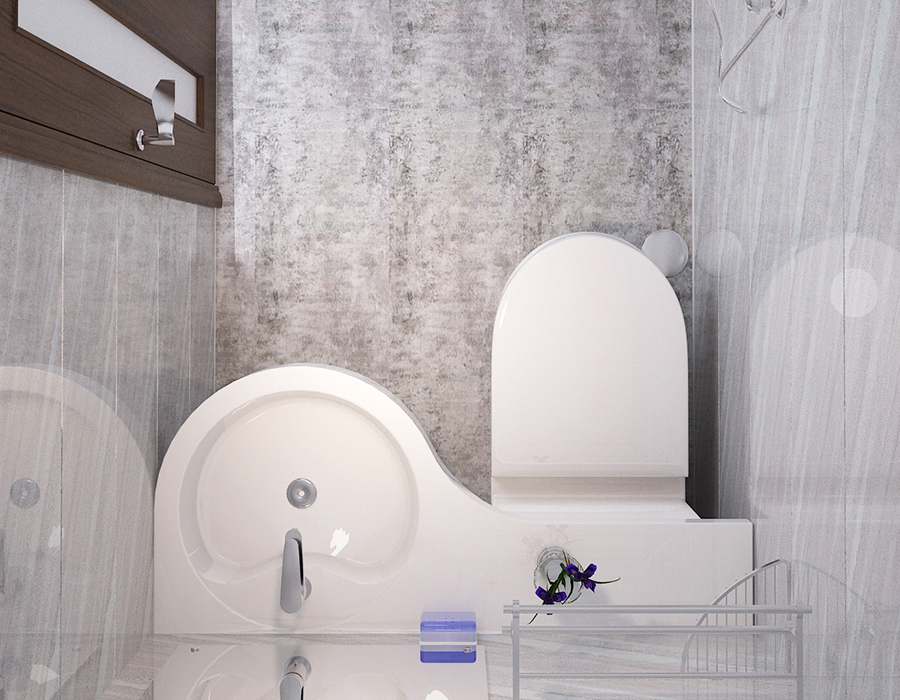Social Praesent Integrated latrina cum plena resina Fibra Panel Structure