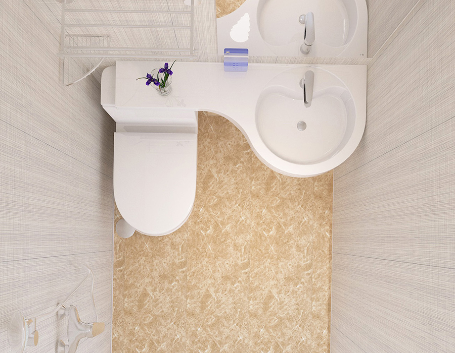 Plena Panel PEC Resina Fibra Hotel Modular Prefabricata Bathroom Unit
