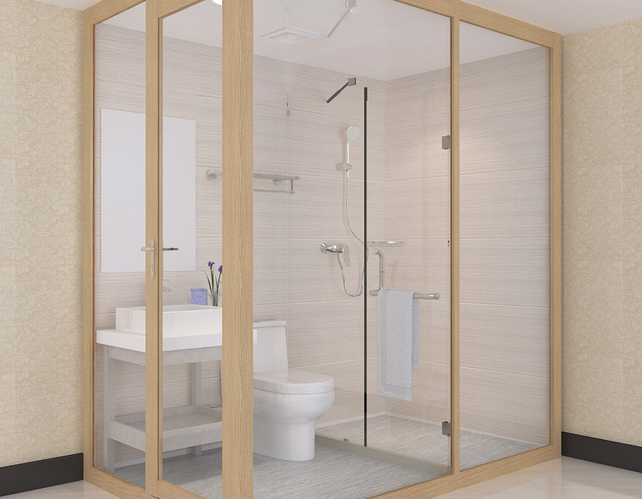 Integrated Bathroom Solution with Full Panel System for Prefabricated Installations