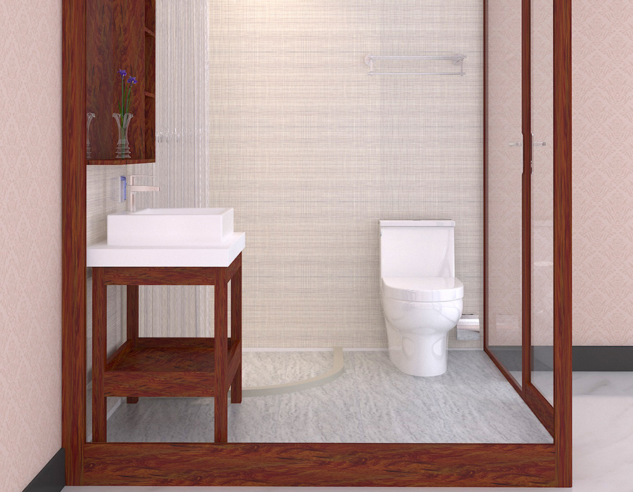PEC Resin Fibre & RTM Base Apartment Modularis Bathroom cum Vitro Muri