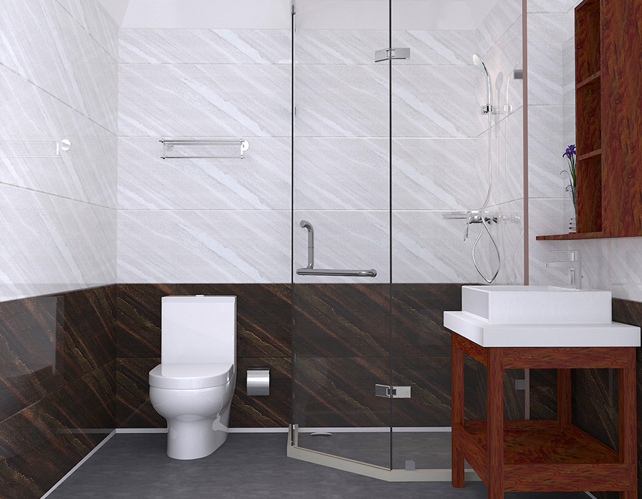 RTM Mollis Ceramic Base Prefabricated Hotel Bathroom Unit with Resina Fiber Panels