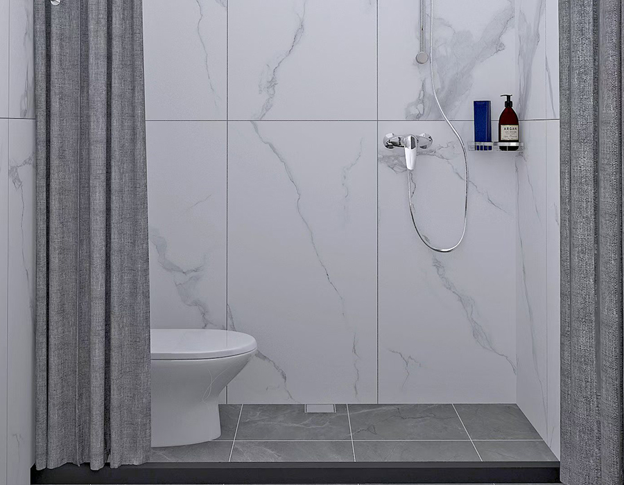 Praefabricata Dormitorium Bathroom Unit cum plena PEC Resina Fibre Panel System