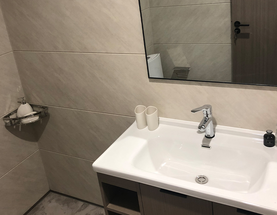PEC Wall Board Horizontalis Prefabricata Modular Sanitary Bathrooms